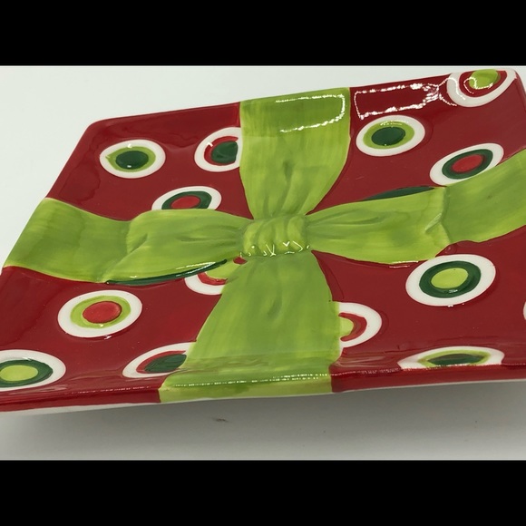 Fitz and Floyd Holiday Cheer Snack Plate Spreader - Picture 4 of 8